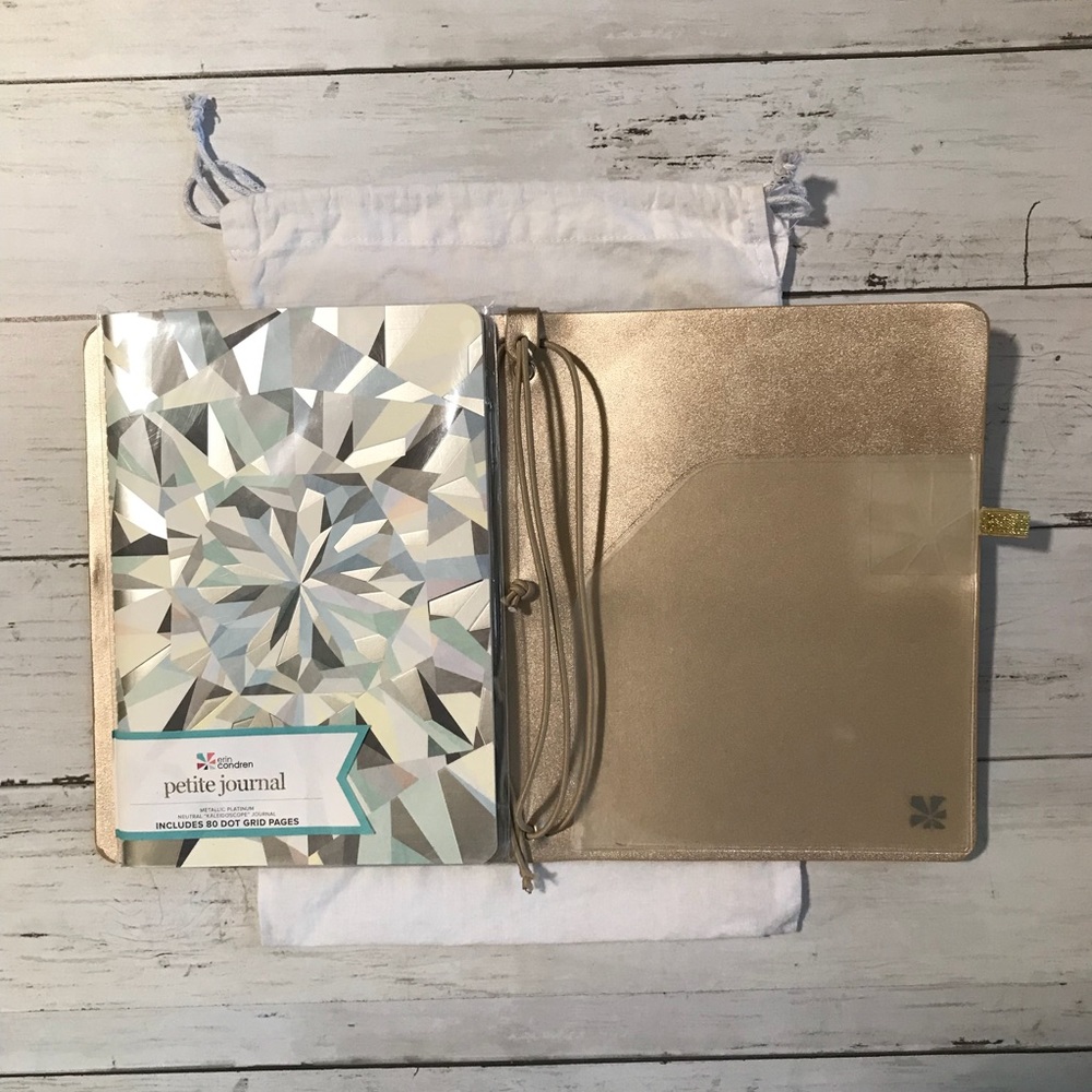 Erin Condren champagne folio with petite journal - Picture 2 of 4